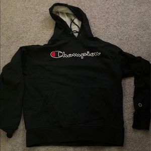 black Champion hoodie